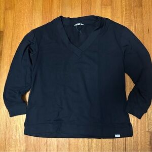 ORVIS V NECK TOP size L Black(a2